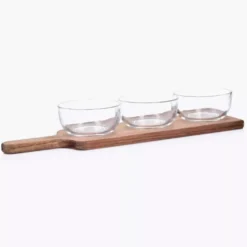 ACACIA ZESTAW 3 MISEK 12CM NA TACY