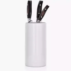Blok na noże DUKA VIT 11x21 cm biały porcelana
