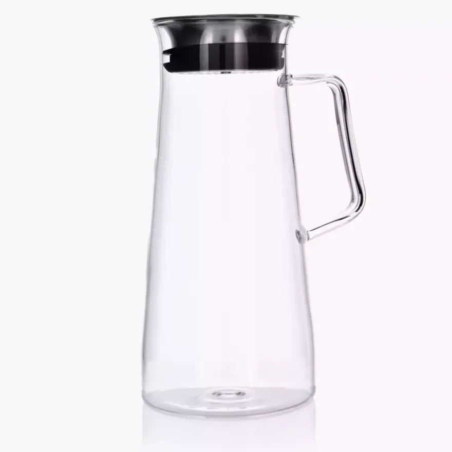 Dzbanek do wody i napojów z pokrywką DUKA NJUTA HANDLE 1500 ml szkło