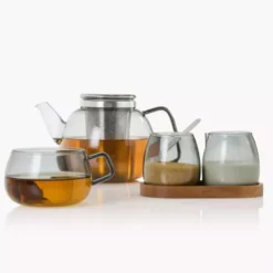 Filiżanki do kawy lub herbaty ADHOC YUNA 400 ml 2 szt. przydymione