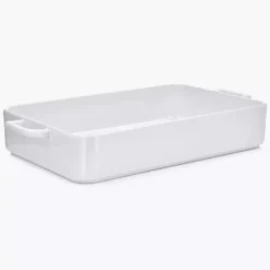 Forma do pieczenia prostokątna DUKA NIKLAS 36x22 cm biała kamionka