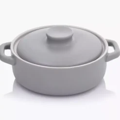 Forma do pieczenia zapiekania DUKA MANS 15.8 cm szara ceramiczna