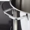 Garnek z pokrywą BERGHOFF HELIX 24 cm srebrny stalowy