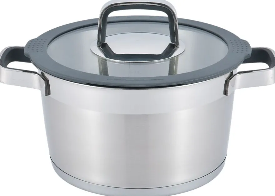 Garnek z pokrywką DUKA ESKIL 8500 ml srebrny stal nierdzewna