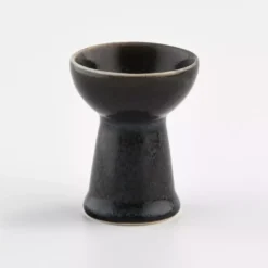 Kieliszek na jajko DUKA TIME BLACK grafitowy porcelanowy