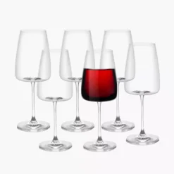 Kieliszki do czerwonego i białego wina DUKA GUSTAV 6 szt. 650 ml szkło kryształowe
