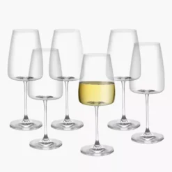 Kieliszki do czerwonego i białego wina DUKA GUSTAV 6 szt. 500 ml szkło kryształowe