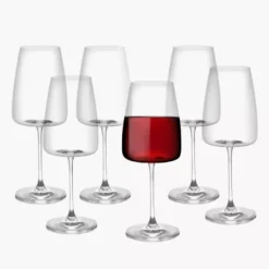 Kieliszki do czerwonego i białego wina DUKA GUSTAV 6 szt. 500 ml szkło kryształowe