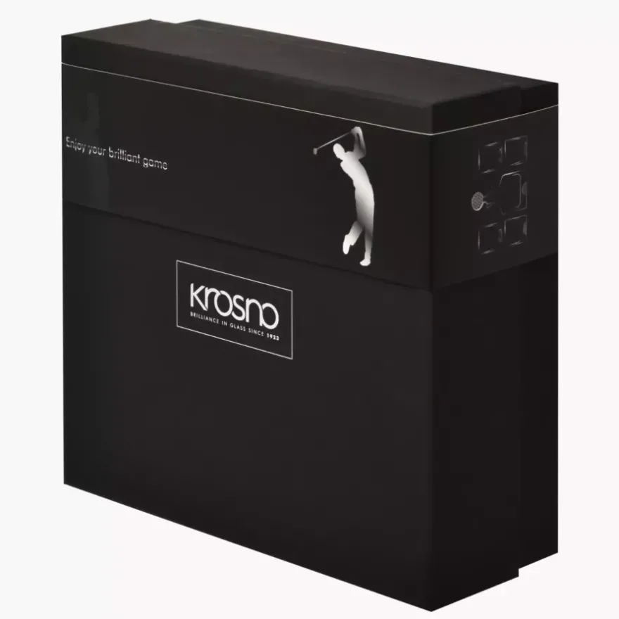 Komplet do whiskey KROSNO GOLF karafka 500 ml i 4 szklanki 280 ml