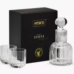 Komplet do whiskey KROSNO Perfect Serve Vintage Karafka 650 ml i 2 szklanki 300 ml