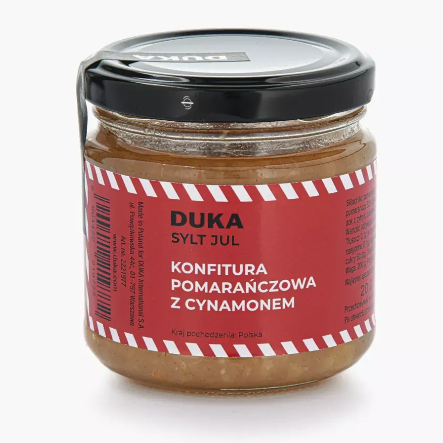 Konfitura pomarańczowa z cynamonem DUKA SYLT 200 g