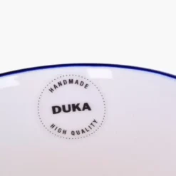 Kubek DUKA KROG 400 ml biały granatowy porcelana