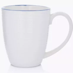 Kubek jumbo DUKA KROG 700 ml biały granatowy porcelana
