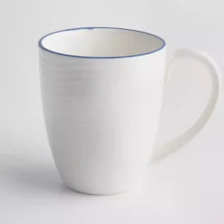 Kubek jumbo DUKA KROG 700 ml biały granatowy porcelana