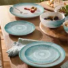 Miseczka DUKA SOLVIND 17 cm niebieska biała porcelanowa