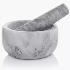 Moździerz kuchenny DUKA MARBLE 11,8x6,2 cm jasnoszary marmurowy