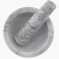 Moździerz kuchenny DUKA MARBLE 11,8x6,2 cm jasnoszary marmurowy