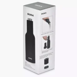 Młynek elektryczny grawitacyjny do soli lub pieprzu DUKA SUDD 22 cm czarny