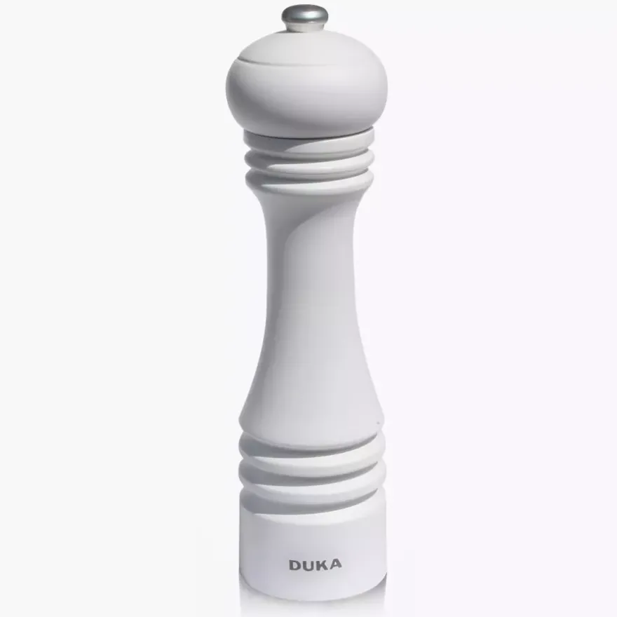 Młynek manualny do soli DUKA FRON 23 cm biały