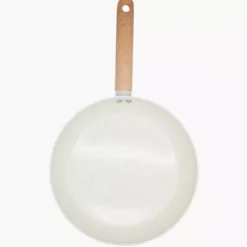 Patelnia z powłoką ceramiczną DUKA GRAN 28 cm beżowa szara aluminiowa