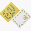 Podkładka na stół dla dzieci w dżdżownice 39,5x29,5 cm żółto-zielona DUKA MINI