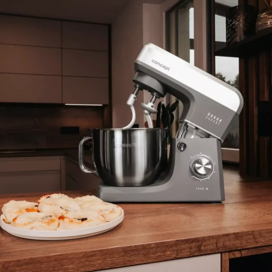 Robot kuchenny planetarny CONCEPT DOUGH EXPERT 1900W srebrno-czarny