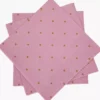 Serwetki papierowe PAW Golden Dots 33x33 cm 20 szt różowe