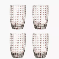 Szklanka 350ml zestaw 4 szt. BLOOMINGVILLE BRINLEY brązowa
