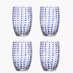 Szklanka 350ml zestaw 4 szt. BLOOMINGVILLE BRINLEY niebieska