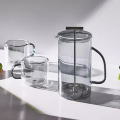Szklanki do kawy i herbaty DUKA FARG 2 szt. 250 ml szare szklane