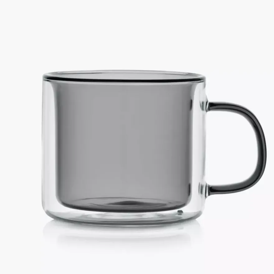 Szklanki do kawy i herbaty DUKA FARG 2 szt. 250 ml szare szklane