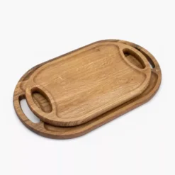 Taca do serwowania DUKA EK 48x29 cm drewniana dębowa