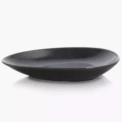 Talerz głęboki bulionówka ze spodkiem DUKA TIME BLACK 450 ml porcelanowy
