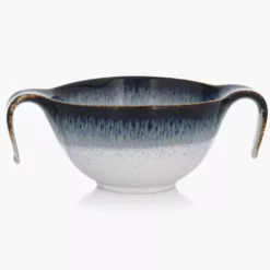 Talerz głęboki bulionówka ze spodkiem DUKA TIME DIM 450 ml porcelanowy