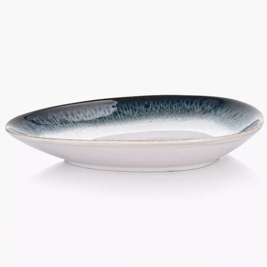 Talerz głęboki bulionówka ze spodkiem DUKA TIME DIM 450 ml porcelanowy