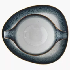 Talerz głęboki bulionówka ze spodkiem DUKA TIME DIM 450 ml porcelanowy