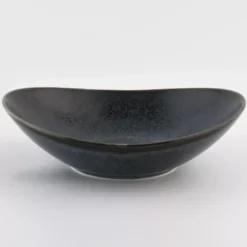 Talerz głęboki DUKA TIME BLACK 22 cm grafitowy porcelanowy