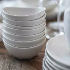 Talerz głęboki DUKA TIME 22 cm biały porcelana