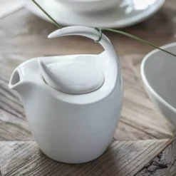 Talerz głęboki DUKA TIME 450 ml biały porcelana