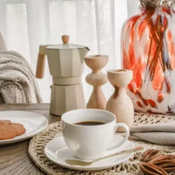 Talerz śniadaniowy DUKA EVERYDAY 20,5 cm biały porcelanowy