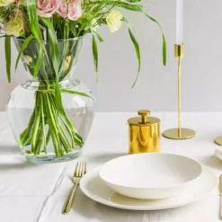 Talerz śniadaniowy DUKA EVERYDAY 20,5 cm biały porcelanowy