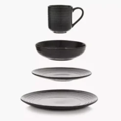 Talerz obiadowy DUKA SANDSTEN 27 cm szary kamionkowy