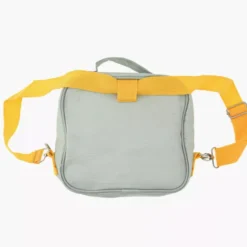 Torba termiczna na lunch kwiatek DUKA MINI 22x19x8 cm zielona pomarańczowa