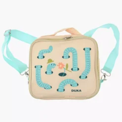 Torba termiczna na lunch robak DUKA MINI 22x19x8 cm żółta zielona