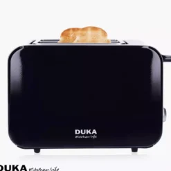 Toster opiekacz do kanapek dwukomorowy czarny DUKA BOSSE