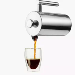 Zaparzacz do kawy French Press DUKA BARISTA 1100 ml srebrny stal nierdzewna