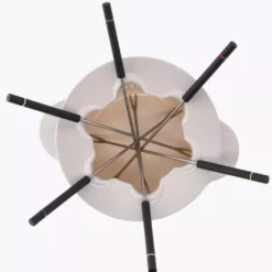 Zestaw do fondue DUKA SCANDI 1,3 l kremowy czarny
