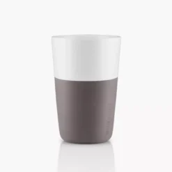 Zestaw 2 filiżanek do latte EVASOLO 360ml Elephant Grey