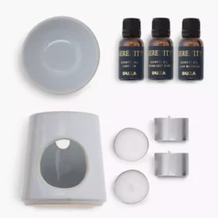 Zestaw kominek zapachowy z olejkami DUKA SERENITY 8 el. ceramiczny