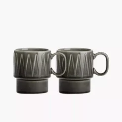 Zestaw 2 kubków 300ml SAGAFORM COFFE & MORE szary
